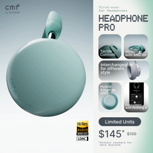 [New] CMF Headphone Pro | Interchangeable cushions | On-device Controls | Hybrid ANC | 100 hrs