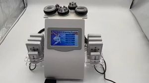 6 inch 1 40K ultrasonic cavitation vacuum RF laser fat reduction Plastic massager Laser Slimming machine Fat burst plastic beauty machine RF fat burst instrument Ultrasonic weight loss instrument