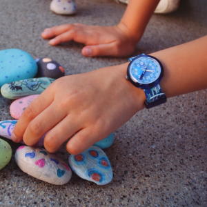 Flik Flak Braid in Blue (FPNP169) Blue RECYCLED PET Kids Watch