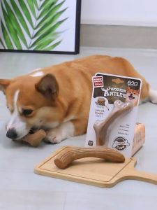 GiGwi Đồ chơi thanh nhai gặm cho chó hình gạc nai bằng gỗ thông – Đen Ta pet shop