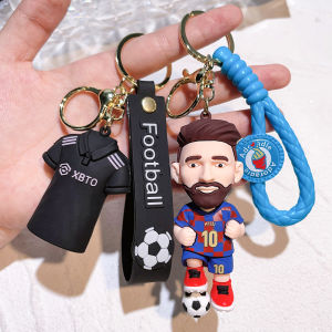 Creative MESSI Jersey Keychain Football Fan Jewelry Lover Personalized Popular for Men Bag Pendant Aaccessories Gift