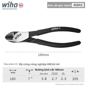 Wiha | Kìm Chéo Ergonomic Mạnh