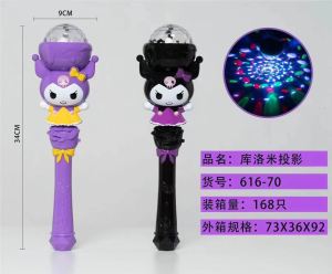 Đồ Chơi Gậy Phép Thuật Lightstick Phát Sáng Kuromi / Thỏ Hồng Có Nhạc Vui Nhộn Và Đèn LED Rực Rỡ