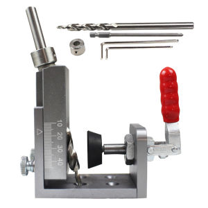 YOMO Upgrade Fast clamping Pocket Hole Jig Kit System With 9mm Drill Bit Set Carpenter WoodWorking Tools kit