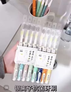 4pcs/Set Antibacterial Soft Bristle Toothbrush Adult Oral Care Toothbrushes for Daily Teeth Cleaning and Gentle Care