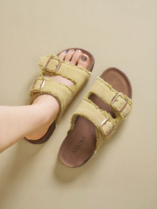 Josiny | Thick Bottom Retro Birkenstocks Slip-On Slippers