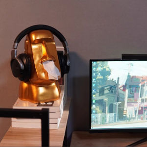 Creative Desktop Headset Stand Holder RGB Lighting for ROG Razer Alienware Esports Room Decoration Plastic Material