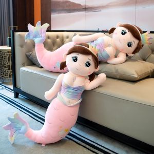 Nàng Tiên Cá nhồi bông Vải Miniso siêu mịn không rụng lông an toàn cho bé