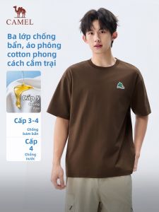 CAMEL | Áo Thun Tay Ngắn Mới Mùa Hè Chống Nước và Dầu