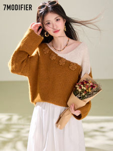 7.Modifier | Áo Sweater Len Trang Trí Hoa