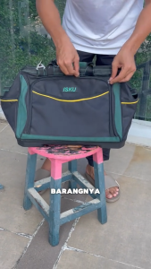 ISKU Tool Bag Besar Tas Perkakas 16 18 20 inch Tas Simpan Perkakas Multifungsi Bahan Oxford Toolbag