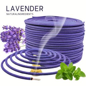 Lemongrass Lavender Essential Oil Coils Aromatherapy For Meditation Yoga Outdoor Poolside Patio Porch Deck Camping Long Burning