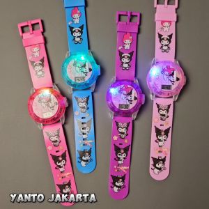 JAM TANGAN ANAK PEREMPUAN LAMPU PROYEKTOR MUSIK MELODI