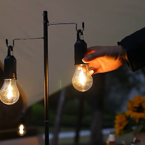 ไฟตั้งแคมป์โซล่าเซลล์ ไฟพลังงานแสงอาทิตย์ แถม USB TYPE-C ปรับระดับแสงได้ ไฟแคมป์ปิ้ง แบบพกพา