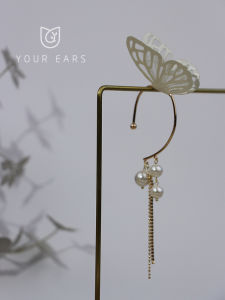 Original Design Handmade Butterfly Ear Cuffs No Piercing Fairy Tale Atmosphere Niche Photography Travel Fashion Jewelry Accessories