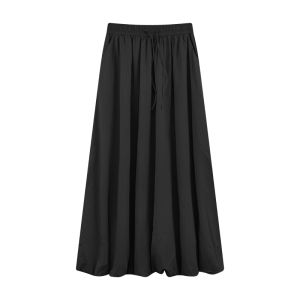 Váy Chữ a Cạp Cao Màu Trắng Cho Nữ Mùa Hè Cỡ Lớn Váy Chữ a Phong Cách Hàn Quốc Váy Xếp Nếp