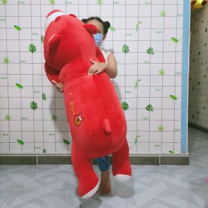 [TẶNG GẤU BÔNG BƠ] GỐI ÔM HÌNH GẤU LOTSO DÂU TÂY KHỔNG LỒ VẢI MINISO CO GIÃN 4 CHIỀU MỀM MỊN CHO BÉ