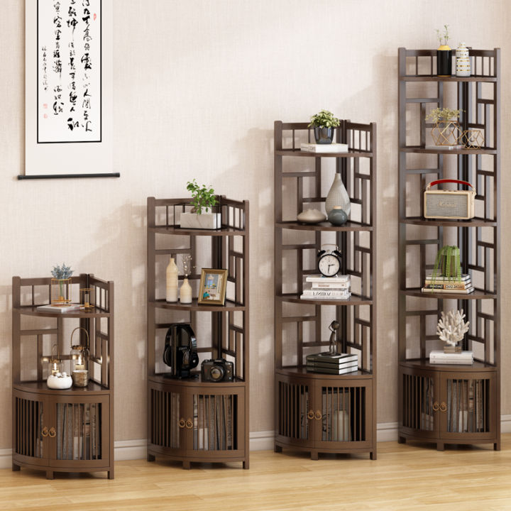 Solid Wood Corner Shelf Simple WallMounted Household Triangle