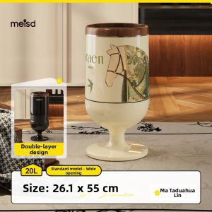MEISD | Luxury Retro High Pedestal Garbage Bin With Lid