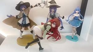 Bandai | Mushoku Tensei Jobless Reincarnation Roxy Migurdia Eris Greyrat Sylphiette Anime PVC Figure Statue Ornament Collection Toys Gift
