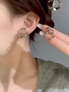 1SET/2PCS Y2k Earrings Anting Irregular Statement Geometric Import