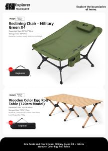 TanXianZhe | Portable Outdoor Reclining Moon Chair for Camping and Napping