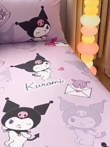 3-IN-1 Sanrio Series PREMIUM Single/Super Single Size Fitted Bedsheet Rubber around | Aloe Cotton 1200TC Cartoon