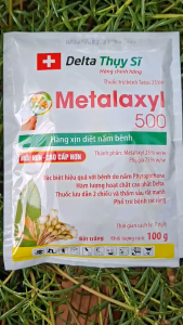 [TRUNG THIEN THINH] Metalaxyl 500 bột trắng trừ nấm bệnh Phytophthora phấn trắng sương mai loét mặt cạo gói 100 gram