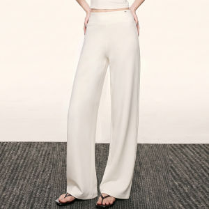 High Waist Straight Leg Trousers