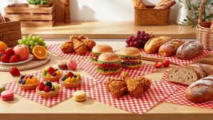 50 Pcs Boxed Oil-Proof Greaseproof Paper Food Wrapping Paper Water-Resistant Suitable for Sandwiches Burgers Fried Foods & Kitchenware Packaging Eco-Friendly Multi-Size Commercial & Household Picnic Use Fried Food Liner Paper/Kertas pembalut makanan