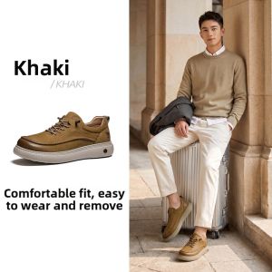CAMEL | New Autumn Leather Business Casual Shoes Height Increasing