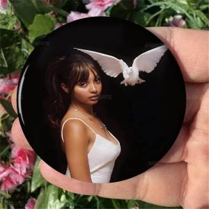 Singer Pink P-Pantheress Anime Brooches Cute Cartoon Badge Jacket Jeans Lapel Pin Gift Accessorie