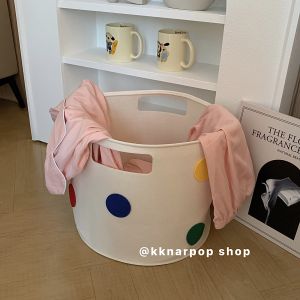 Good-looking! Dirty Clothes Basket Large Capacity For Home Ins Korean Style Bathroom Bedroom Classification Storage Clothes Toy Hand Basket