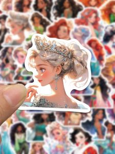 Công Chúa Disney Dán Chống Nước Hoạt Hình Hoạt Hình Đề Can Cho Ốp Lưng Điện Thoại Laptop Trang Trí Công Chúa Elsa Snow Trắng Lọ Lem