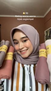 Hijab Segi Empat Bella Square Bahan Polycatton Ukuran 110x110 Model Segi Empat Warna Terlengkap Bahan Double Hycon Cocok Untuk Acara Formal Dan Casual - Lazada