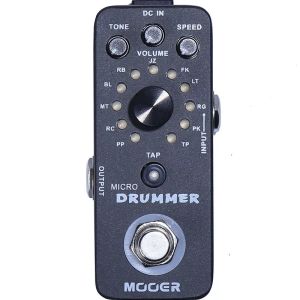 Mooer | MOOER Micro Drummer Guitar Effect Pedal Digital Drum Machine Effectors Tap Tempo Function True Bypass Pedal Guitar Accessories