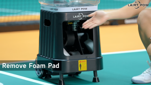 【Red】LAIRTPOW LP6 Professional AI Pickleball Machine100 Ball Capacity Control via AI Voice APP & Remote 4-6h Battery Life Only for Pickleball Training
