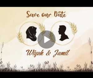 [ISI 100 LEMBAR] Undangan Pernikahan Tema Flower Vintage Lucu Free Undangan Video