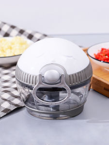 Mini Manual Garlic Chopper Home Use Kitchen Tool for Grinding Garlic Ginger into Paste Plastic Material Easy to Clean