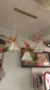Modern Chandelier Ceiling Light Indoor Ceiling Lamp Metal Cage Gold Chandelier dining room Living Room Diamond Light