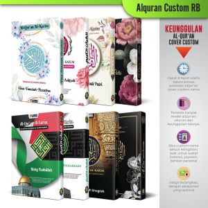 Alquran Custom Cetak Nama dan Foto Isi Terjemahan Tajwid Warna Warni Tanpa Terjemah 30 Juz Lengkap