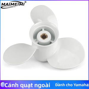Cánh Quạt Hợp Kim Nhôm Yamaha 9.9hp 15hp 20hp Cho Động Cơ Ngoài Borda Kích Thước 9 1/4x11 3 Cánh 8 Rãnh Phụ Tùng Động Cơ Thuyền.