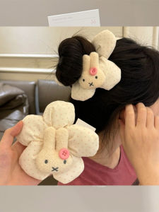 Cute Flower Hair Ties for Girls Childrens No Damage Fabric Hair Bands Lovely Ponytail Holder New 2025 Stylish Hair Accessories