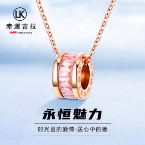 Luxury Simple Fashion Crystal Waist Chain Necklace Lucky Kila for Girlfriend Alloy Plated Silver Gold Cross Pendant Womens Jewelry