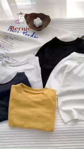 Đồ tay dài thể thao cho bé gái bé trai hàn quốc áo phông áo thun dài tay trơn và quần dài thể thao 8 đến 25kg