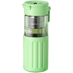 nRMEi | Magnetic Tea Infuser Thermal Resistant Glass Cup