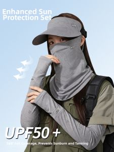 BILLI ZILLY | UV Protection Cool Ice Silk Sun Hat Neck Cover Cycling Neck Sleeve Set