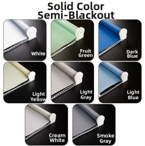 Custom Logo Printed Office Bathroom Light Blocking Roller Shade Easy Installation
