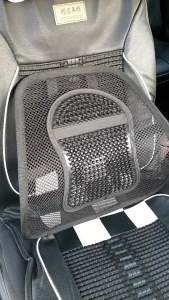 หมอนรองเอวหนังขนาดเล็กใหญ่สำหรับนวด ผ้าไหมน้ำแข็งฤดูร้อน หมอนรองเอวสำหรับรถยนต์ ใช้ในสำนักงานและที่บ้าน