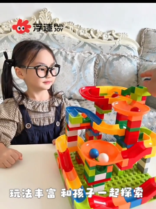 Đồ Chơi Xây Dựng Đường Trượt Banh Phát Triển Tư Duy Sáng Tạo Cho Bé